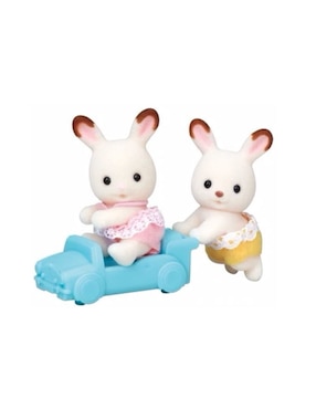 Set Chocolate Rabbit Twins Sylvanian Families