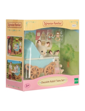 Automóvil Sylvanian Families Chocolate Rabbit Twins