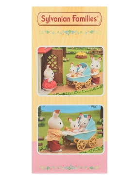 Automóvil Sylvanian Families Chocolate Rabbit Twins