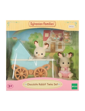 Automóvil Sylvanian Families Chocolate Rabbit Twins