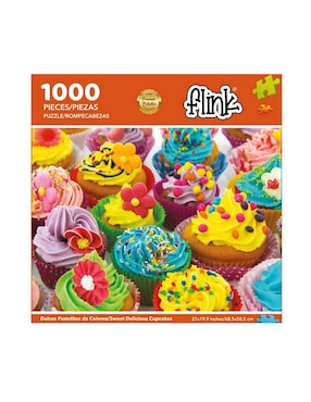 Rompecabezas Flink Cupcakes pastelitos 1000 piezas