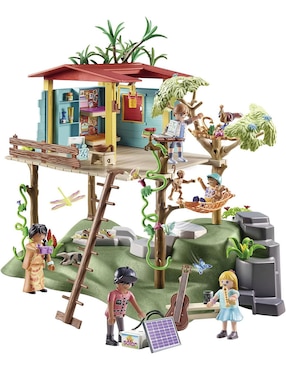 Playmobil Wiltopia Casa Del Árbol Familiar 71013