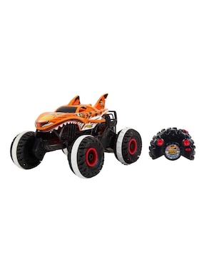 Carro A Control Remoto Hot Wheels Unstoppable Tiger Shark Monster Truck