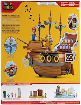 Barco Jakks Pacific juguete barco super mario bowser airship con sonido Super Mario Bros