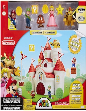 Castillo de Super Mario Bros Edicion de lujo Jakks Pacific World of Nintendo