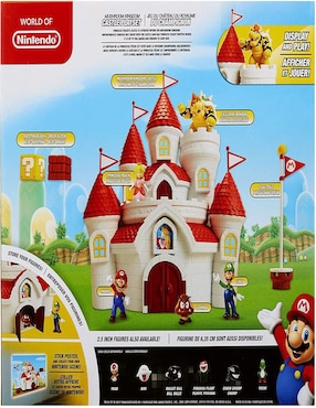 Castillo de Super Mario Bros Edicion de lujo Jakks Pacific World of Nintendo