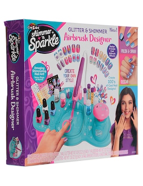 Set de manicure Shimmer & Sparkle Ruz Airbrush Nail Design Studio