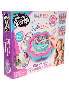 Estudio de la amistad 2 en 1 Spin & Bead Ruz Shimmer & Sparkle