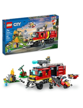 Set de construcción Lego Fire command truck de City con 502 piezas