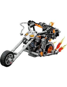 Juguete de construcción Lego Meca y moto del vengador fantasma con 264 piezas