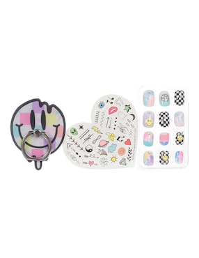 Set de uñas Hot Focus Beauty Glow Nails