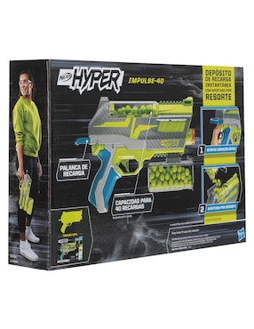 Pistola de dardos Nerf Hyper Upgrade Impulse-40