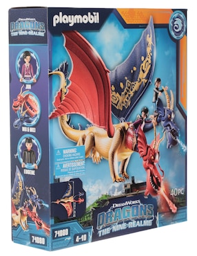 Set de construcción Playmobil Dragons: The Nine Realms Wu & Wei with Jun de DreamWorks con 40 piezas