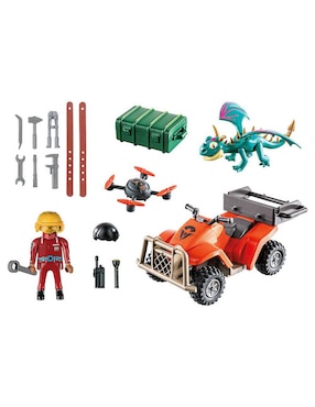 Set De Construcción Playmobil Dragones: Los Nueve Reinos Icaris Quad & Phil De DreamWorks Con 28 Piezas