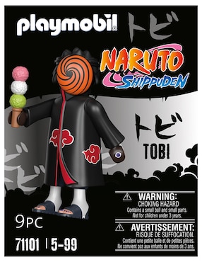 Figura Playmobil Tobi de Naruto Shippuden con 9 piezas
