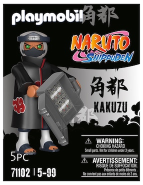 Figura Playmobil Kakuzu de Naruto Shippuden con 5 piezas