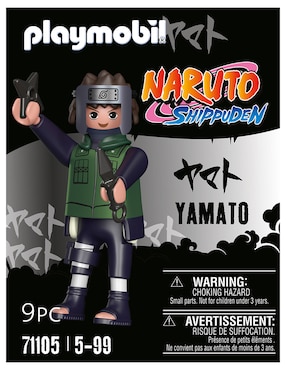 Figura Playmobil Yamato de Naruto Shippuden con 9 piezas
