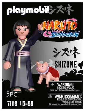 Figura Playmobil Shizune de Naruto Shippuden con 5 piezas