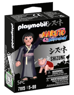 Figura Playmobil Shizune de Naruto Shippuden con 5 piezas