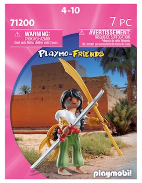 Figura de cosntrucción Playmobil Luchadora de Playmo-Friends con 7 piezas
