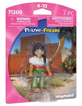 Figura de cosntrucción Playmobil Luchadora de Playmo-Friends con 7 piezas