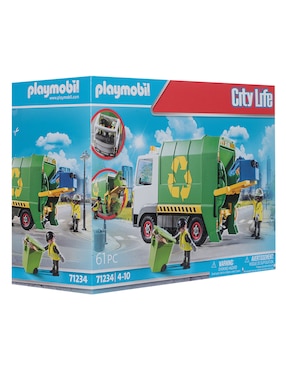 Set construcción Playmobil Camión de reciclaje con 61 piezas