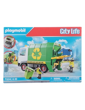 Set construcción Playmobil Camión de reciclaje con 61 piezas