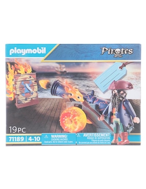 Set construcción Playmobil Pirates Pirata con cañón con 19 piezas