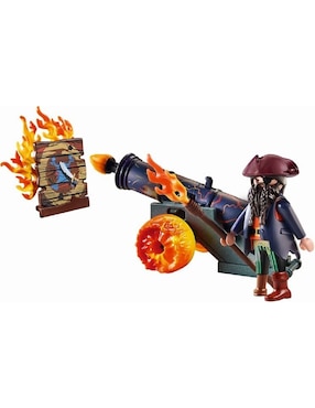 Set construcción Playmobil Pirates Pirata con cañón con 19 piezas