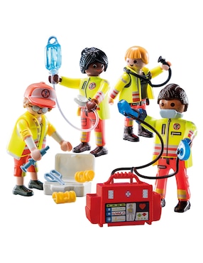 Set Construcción Playmobil Equipo De Rescate De City Life Con 25 Piezas