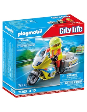 Playmobil City Life Moto de emergencias con luz intermiente 71205