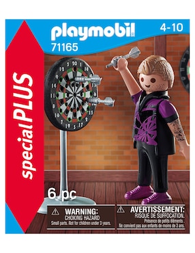 Figura Playmobil Jugador de dardos de Special Plus con 6 piezas