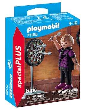 Figura Playmobil Jugador de dardos de Special Plus con 6 piezas