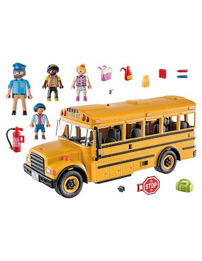 Set De Construcción Playmobil Autobús Escolar De City Life Con 46 Piezas