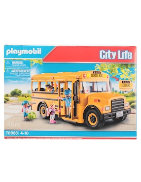 Set de construcción Playmobil Autobús escolar de City life con 46 piezas