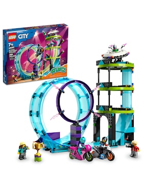 Set de construcción Lego Desafío acrobático: Rizo extremo de City con 385 piezas