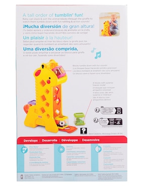 Jirafa Bloques Divertidos Fisher Price juego didáctico infantil unisex