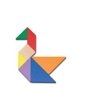 Tangram de Madera Cayro The Games 124C Multicolor Con caja de Metal para viaje Cayro The Games