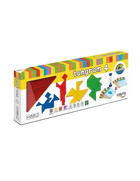 Tangram 4 de Madera Cayro The Games 851C Multicolor Juegan 4 personas al mismo tiempo Cayro The Games