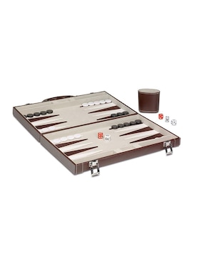 Backgammon Cayro The Games 709C Color Blanco Juego con Maleta para viaje Cayro The Games