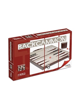 Backgammon Cayro The Games 709C Color Blanco Juego con Maleta para viaje Cayro The Games