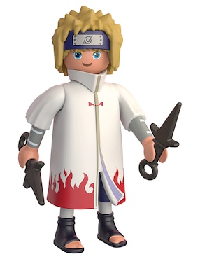 Figura Armable Playmobil Minato De Naruto Shippuden Con 6 Piezas