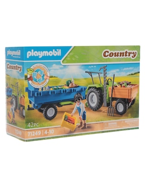 Playmobil Country Tractor con remolque