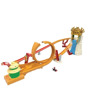 Pista armable Hot Wheels Carrera en la selva
