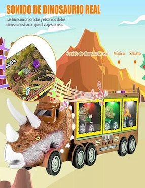 Camión transportador Genérica dinosaurios