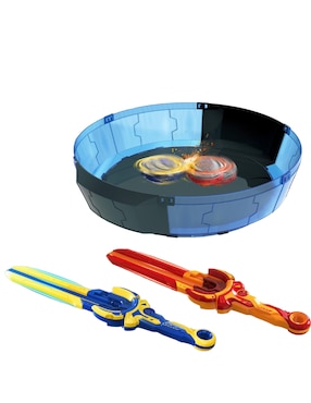 Set figuras acción articulada Infinity Nado Fury Wave Dragon Vs Blazing Bear Alpha con luz