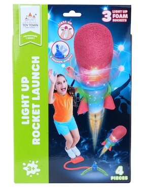 Light up Rocket Launch Toy Town juego destreza unisex