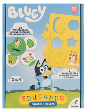 Educando Colores y Figuras Bluey Novelty