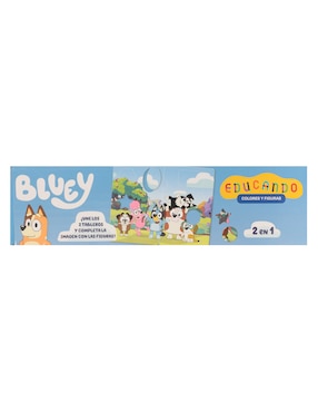 Educando Colores y Figuras Bluey Novelty
