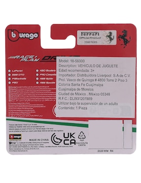 Automóvil Bburago ferrari roma